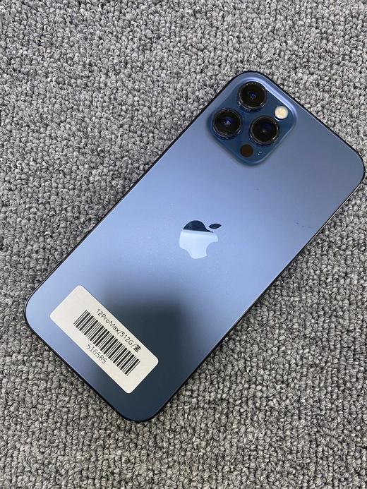 编号516585-苹果国行iPhone12ProMax/512G/蓝色，5G手机，9.5新，换新电池100%，特价2699便宜出！质检工程师已深度检测通过，店保1年，请放心购买！ 商品图1