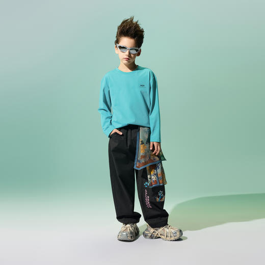 【MQD】【国潮系列】童装儿童长袖T恤春季新款男童内搭打底衫 商品图3