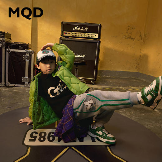 【MQD】童装男童运动裤春秋装品中大童华夫格卫裤儿童宽松休闲裤 商品图1