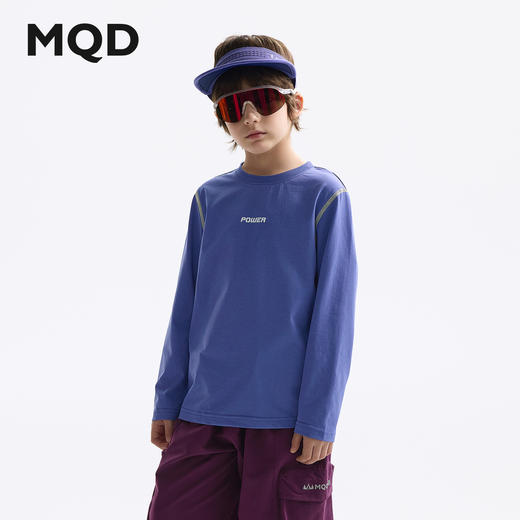【秒2】【MQD】【吸湿速干】儿童打底衫春季新款男童长袖t恤运动 商品图0