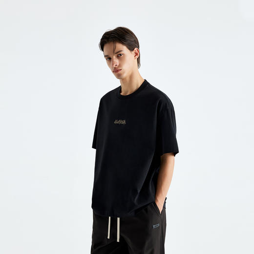 CHINISM赤尘 绣花logo凉感抗菌短袖T恤男2025夏季速干防晒半袖 商品图3