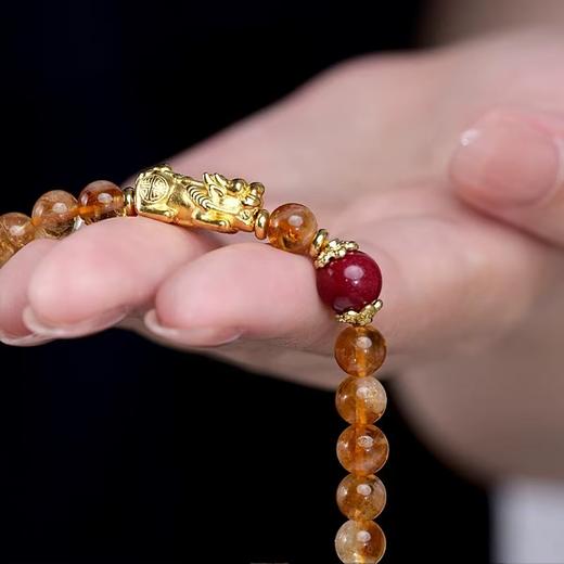 吉瑞如意手串 黄水晶貔貅手串 商品图4