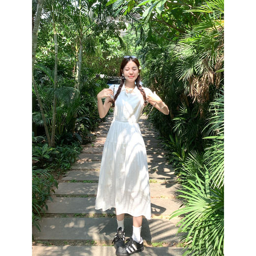 <曾小咸推荐>3.23现货秒杀 ！微信超特价！韩系V领连衣裙 日常209.99 立减80 秒杀129.99！！ 商品图2