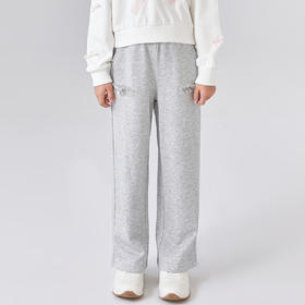 笛莎Deesha 2025秋季新款女童甜美时尚设计感直筒长裤