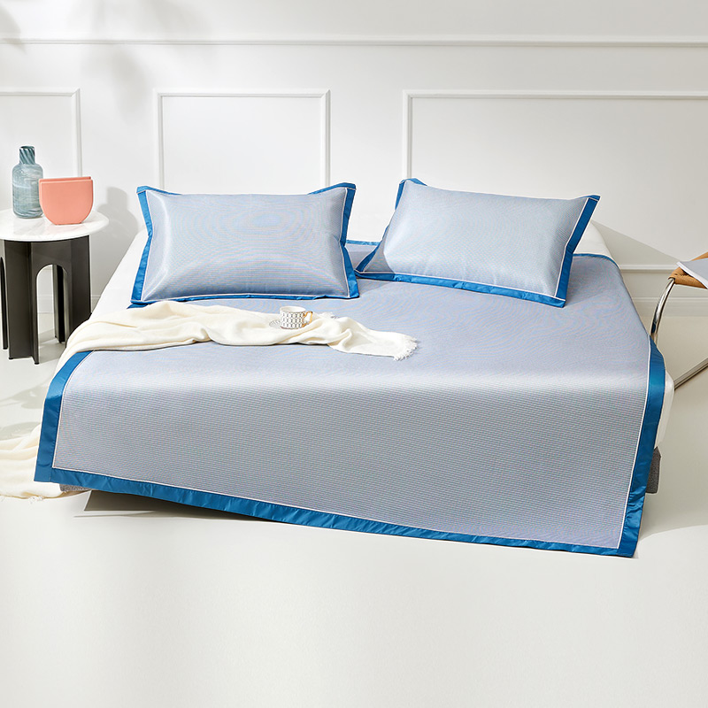 罗莱T 星河·碳光双层提花冰丝席三件套