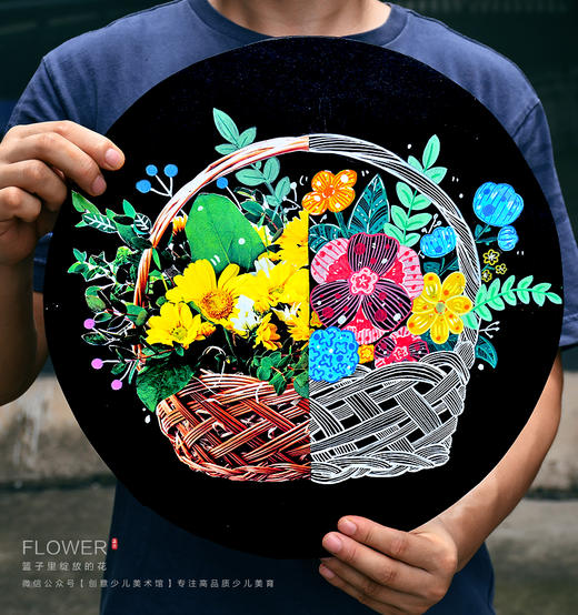 《观察与创作：画出花篮的另一半》写生花朵线描【自动发货：下单后，点击手机短信中收到的链接，即可获取文件下载的链接；如有任何问题，可添加客服微信hm33268获得帮助】 商品图0