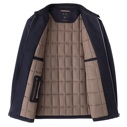 【DKP】大依优型大码男装中老年商务棉衣男加棉休闲爸爸冬装冬季大码夹克夹棉外套 商品图3