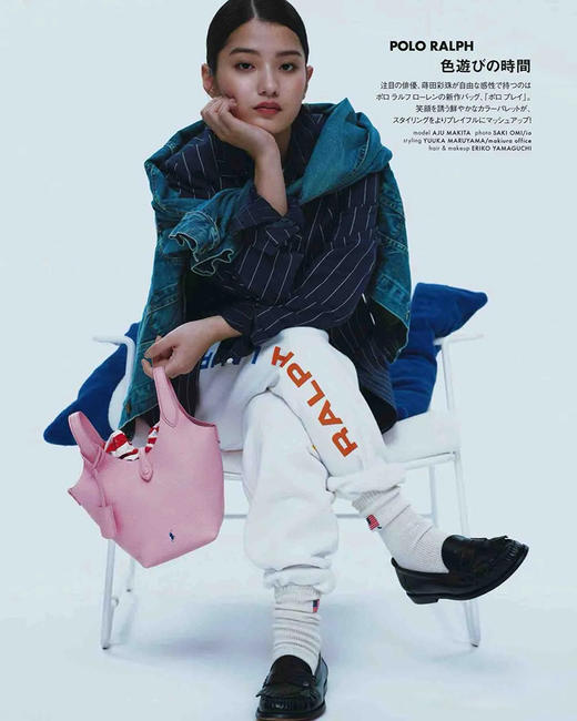 单品包邮现货 THS-限时 RL马球家  Polo play系列皮革小号托特包 水桶包 3色 CQ1409 商品图3