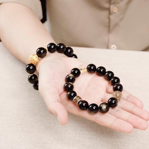 【下单即赠12mm黄水晶手串】珠宝级墨西哥猫眼金曜石首饰 ，稀世珍品，墨韵金辉，金光璀璨，灵动永恒 商品图5