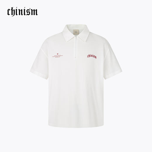 【商场同款】CHINISM赤尘 发泡印花短袖polo衫男夏季男士纯棉上衣 商品图0