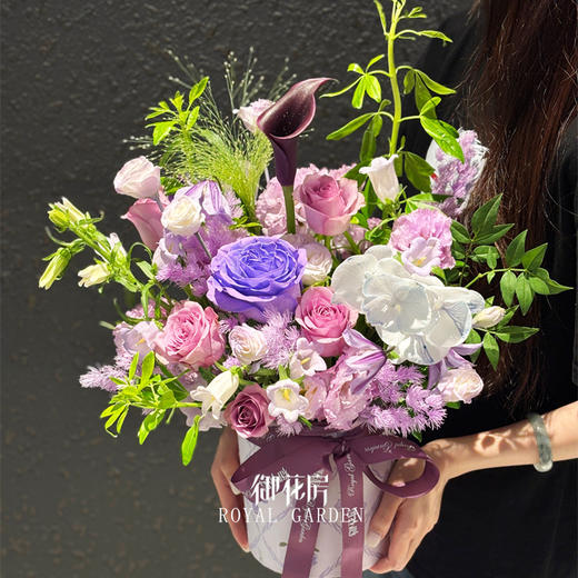 紫槿花开  • 鲜花花桶 商品图1