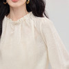 【08/12新品】熙世界醋酸钉珠花苞领衬衫女长袖2025秋季新款复古宫廷风气质上衣 商品缩略图3