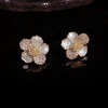 【预售3天】s925银针轻奢独特气质甜美微镶花朵耳钉女小众设计高级感个性耳环L02-415 商品缩略图1