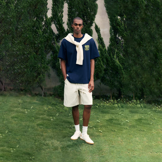 【凉感】CHINISM赤尘 CH幸运之符发泡印花短袖T恤男夏季抗菌上衣 商品图1