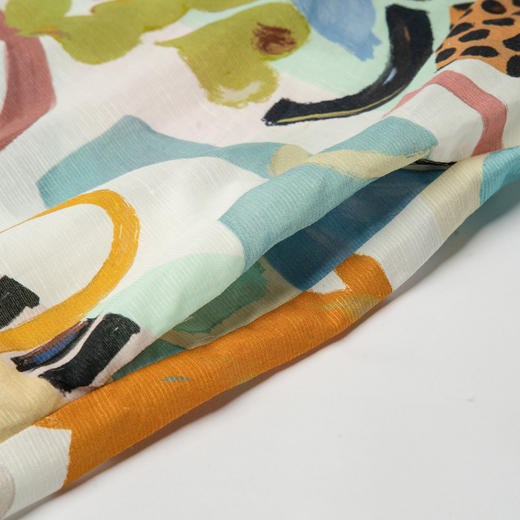 谜底花色连衣裙长袖2025秋季新款复古风印花宽松衬衫裙257ML7818 商品图3