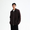 CHINISM折扣季 绵羊毛混纺拉链开衫毛衣男复古羊毛衫高领针织衫 商品缩略图0
