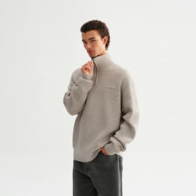 CHINISM赤尘 立领半拉链毛衣男冬季美式加厚毛线衣男士高领针织衫