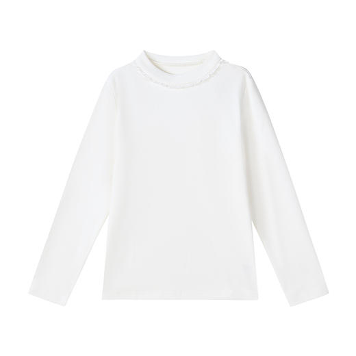 笛莎Deesha 童装女童T恤2025冬新款女童甜美蕾丝多色长袖T恤 商品图4