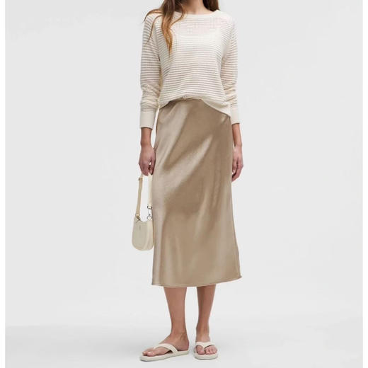 只要¥299！Lululemon 香槟色缎面裙 价格无敌好 尺码XS/S/M 商品图0