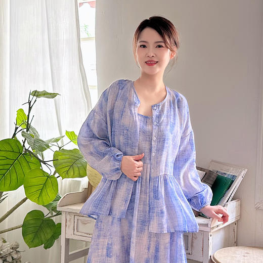 壁虎瑜伽【2508QZ396】新中式禅意套装裙【5天发货】 商品图2