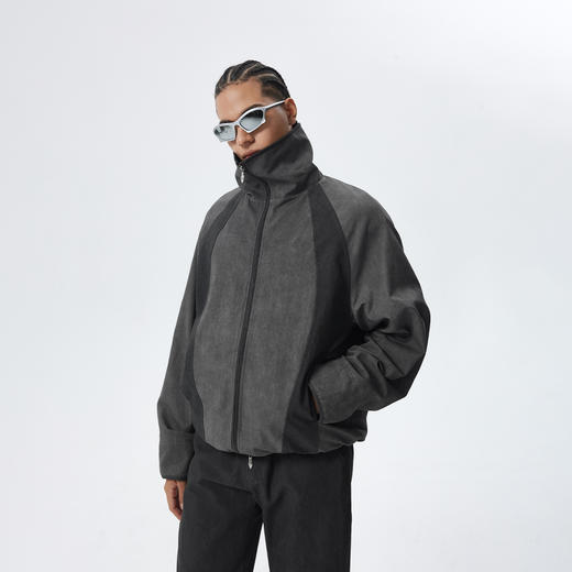 CHINISM折扣季 new vintage立领夹克男秋季拼接防风美式男士外套 商品图2