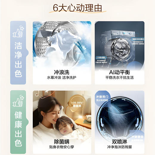 海尔（Haier）洗衣机 XQG100-600H 商品图1