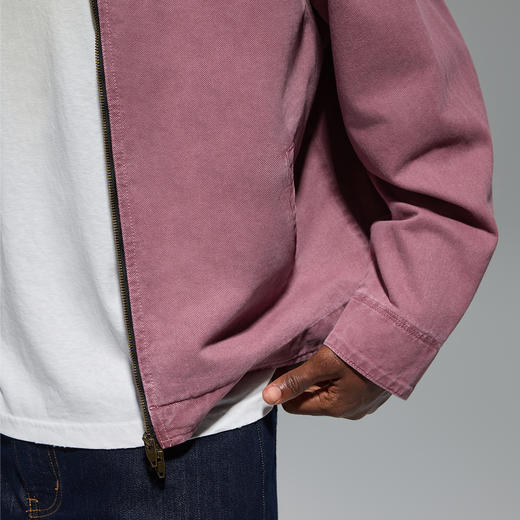 CHINISM赤尘 撞色翻领底特律夹克男秋季美式复古短款男士工装外套 商品图5