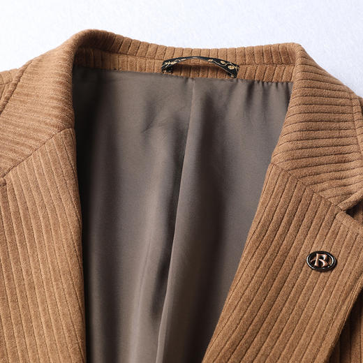 【DDS】大依优型大码男装商务西服秋冬加大码男款休闲时尚英伦风单西男上衣宽松 商品图2