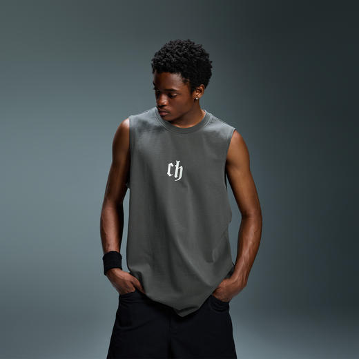 CHINISM赤尘 CH健身背心男夏季美式休闲篮球男生运动坎肩无袖T恤 商品图1