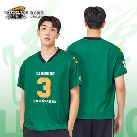 辽宁飞豹男篮官方商品丨辽篮球员印号墨绿色T恤美式潮流短袖球迷
