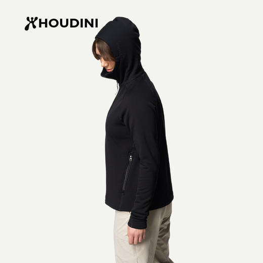 HOUDINI胡丁尼 首发·亚洲版高阶魔术大师25秋新女连帽抓绒衣外套 830018 商品图10
