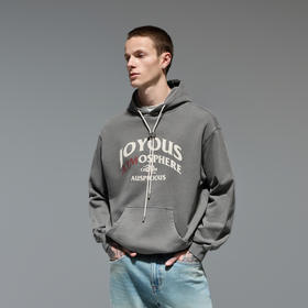 CHINISM赤尘 银锭扣连帽卫衣男秋季重磅休闲帽衫美式潮牌纯棉外套