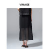 VIMAGE纬漫纪拼接网纱珠片花朵优雅A字显瘦半身裙2025季夏新款V2306934 商品缩略图4