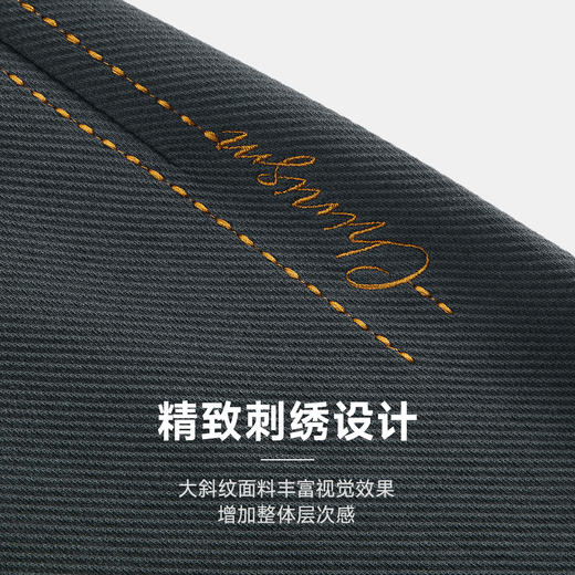 CHINISM赤尘 花灰色连帽开衫卫衣男春季新款宽松廓形男士拉链外套 商品图2