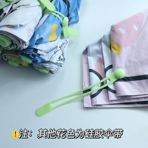 【一键开合 清新守护】FIYU小清新系列全自动晴雨伞 内层黑胶涂层 阻隔99.9%紫外线 荷叶拒水伞布 黑钢八骨伞架 晴雨两用 伞面直径95cm 约重355g 商品图7