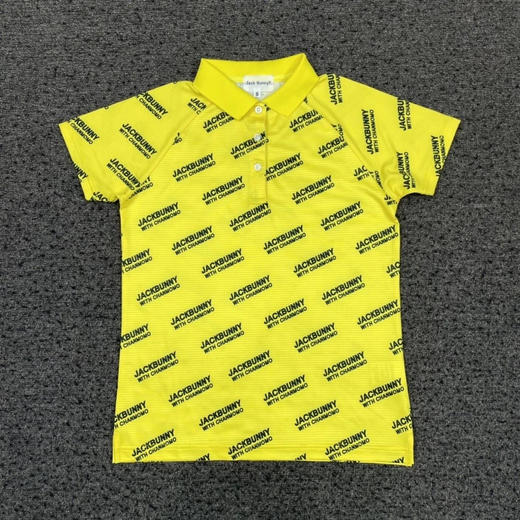 日单正品JackBunny 女款高尔夫短袖体恤，快干透气。
黑色0 1 2码，黄色0 1 2码，白色0 2码
(0码胸围88，1码胸围92，2码胸围96)
原价13200日元 商品图2