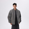CHINISM折扣季 灰色重磅毛呢棒球夹克男冬季新款美式保暖加厚外套 商品缩略图0