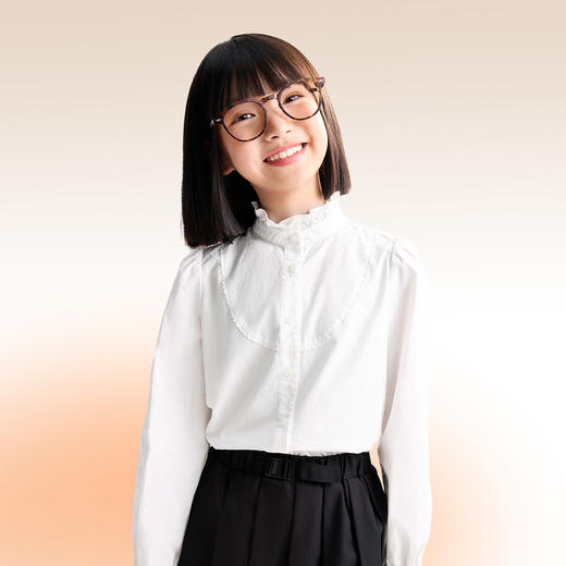 女童立领长袖上衣秋季新款安奈儿童装EG531540 商品图1