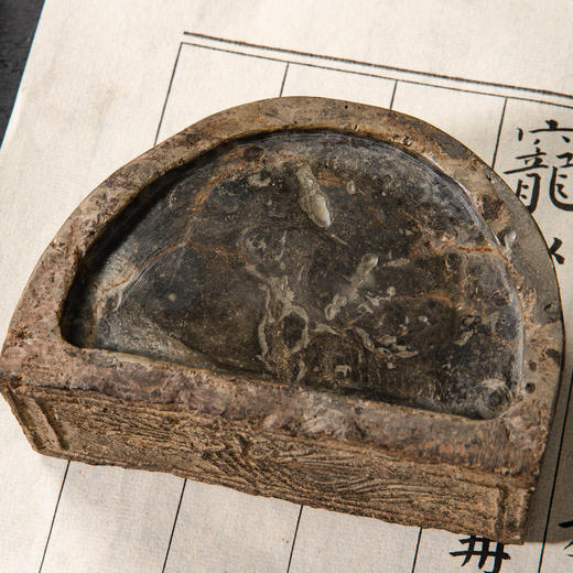 汉晋“精巧凤凰纹”古砖制砚 商品图1