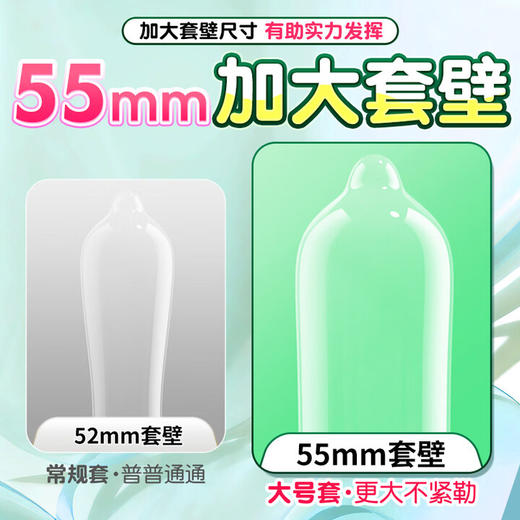 大象避孕套大号超薄20只装安全套超薄超润XL码大号升级款男用成人计生情趣用品 商品图1