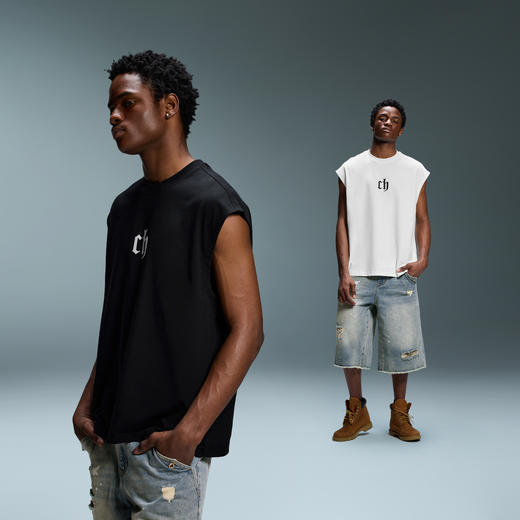 【运动系列】CHINISM赤尘 凉感运动坎肩背心男夏季户外跑步t恤 商品图4