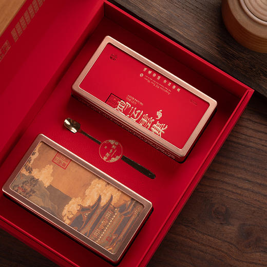 鸿运云集【027两方罐  红色】46元一套/一箱10套 商品图1