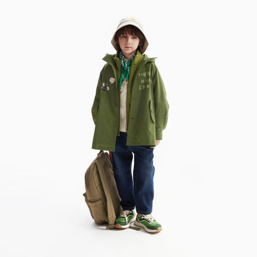 【MQD】童装男童山系三合一风衣春秋装款儿童蓄热三合一外套 商品图3