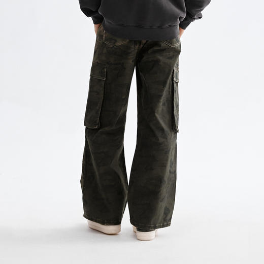 CHINISM赤尘 渐变迷彩工装裤男秋季美式直筒多口袋潮牌休闲伞兵裤 商品图4