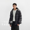 CHINISM折扣季 黑色连帽羽绒服男冬季新款美式短款男士加厚面包服 商品缩略图2