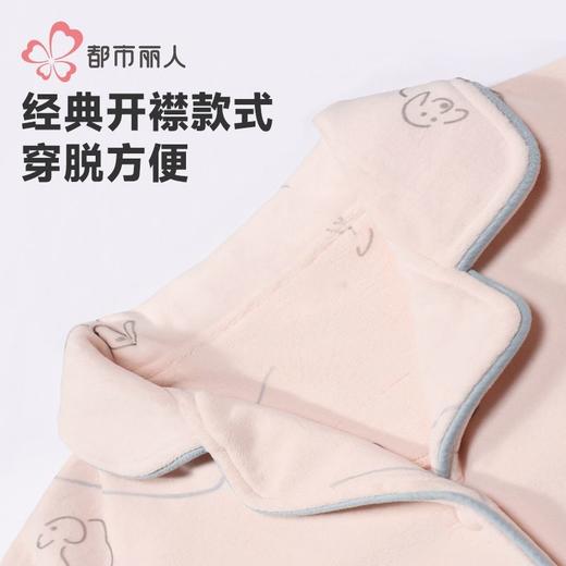都市丽人睡衣海岛绒睡衣女士家居服长袖长裤海岛绒套装LHH1K4 商品图6