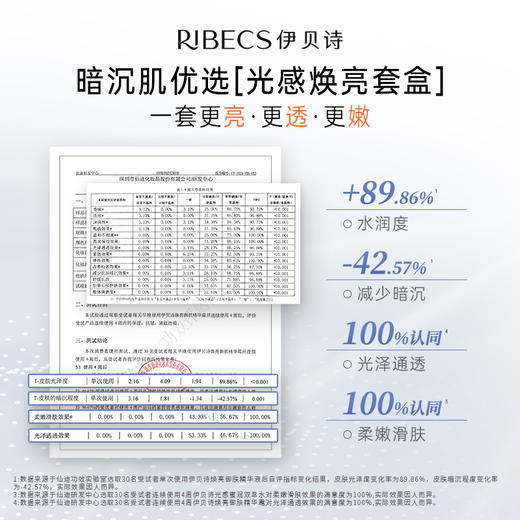 【官方】伊贝诗光感焕亮水乳套装提亮补水保湿护肤品套装化妆品官方正品女 商品图2