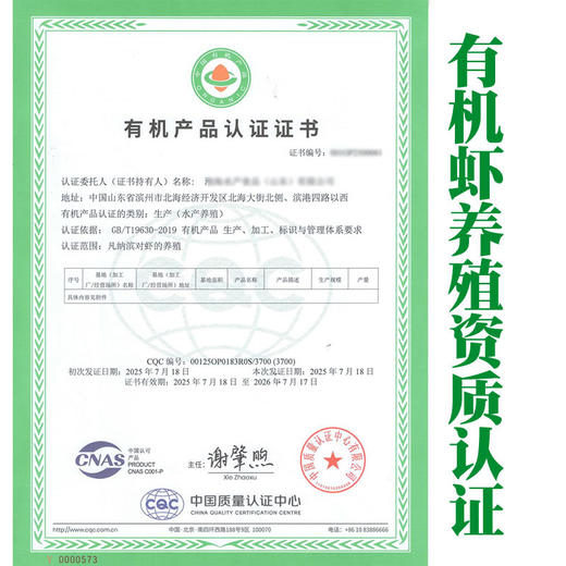 包邮【厂商直发】渤海水产盐田有机生态虾熟虾冻虾新鲜大虾 500g/盒*3盒 商品图2