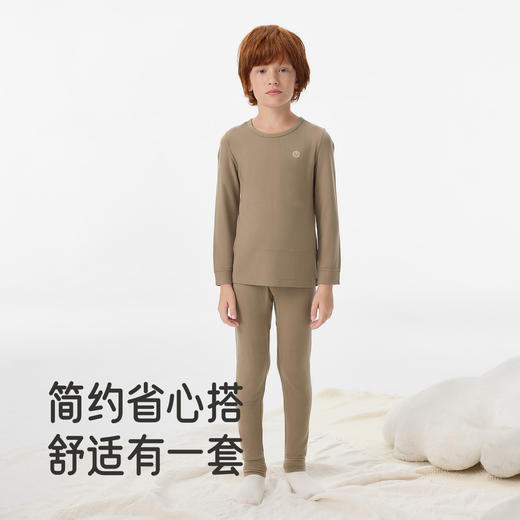 英氏儿童内衣套装莫代尔秋冬贴身打底长袖长裤秋裤保暖新款 商品图3