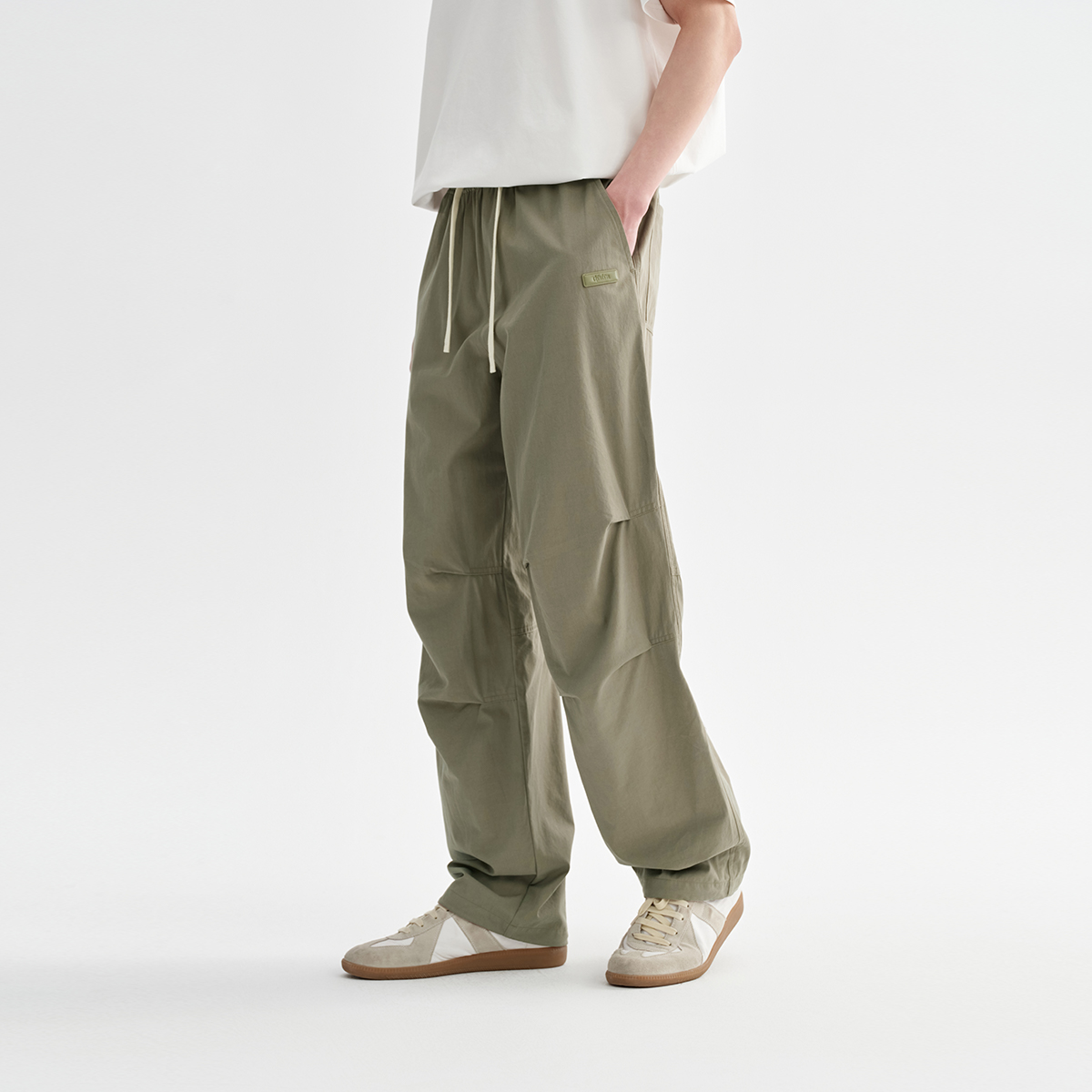 CHINISM赤尘 莫代尔直筒休闲裤男2025夏季新款经典伞兵裤男士裤子